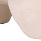 Athen 57" Nude Faux Stone Coffee Table