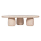 Rahul 59" Cream Coffee Table