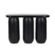 Rahul 49" Textured Console Table - Black
