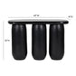 Rahul 49" Textured Console Table - Black