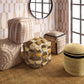 Ember Natural and Cream Woven Pouf