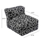 Chiara Outdoor Black Accent Pouf