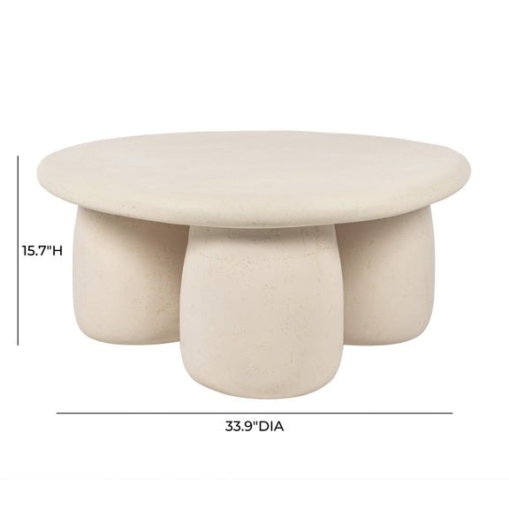 Rahul Cream Round Coffee Table