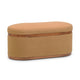Olivier Peach Boucle Oval Storage Ottoman