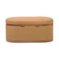Olivier Peach Boucle Oval Storage Ottoman