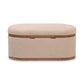 Olivier Ivory Boucle Oval Storage Ottoman