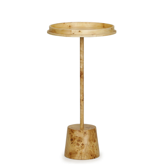 Destin Natural Burl Contract-Grade Side Table