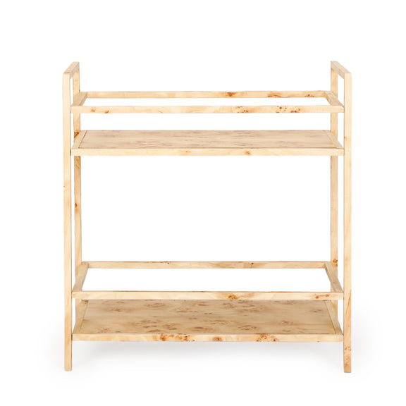 Destin Natural Burl Contract-Grade Bar Cart