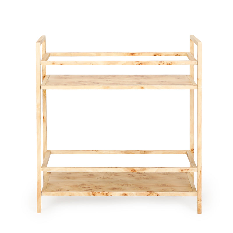 Destin Natural Burl Contract-Grade Bar Cart