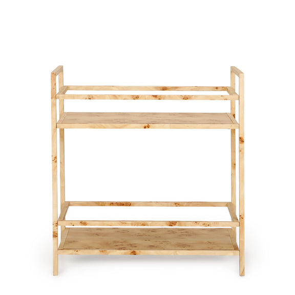 Destin Natural Burl Contract-Grade Bar Cart