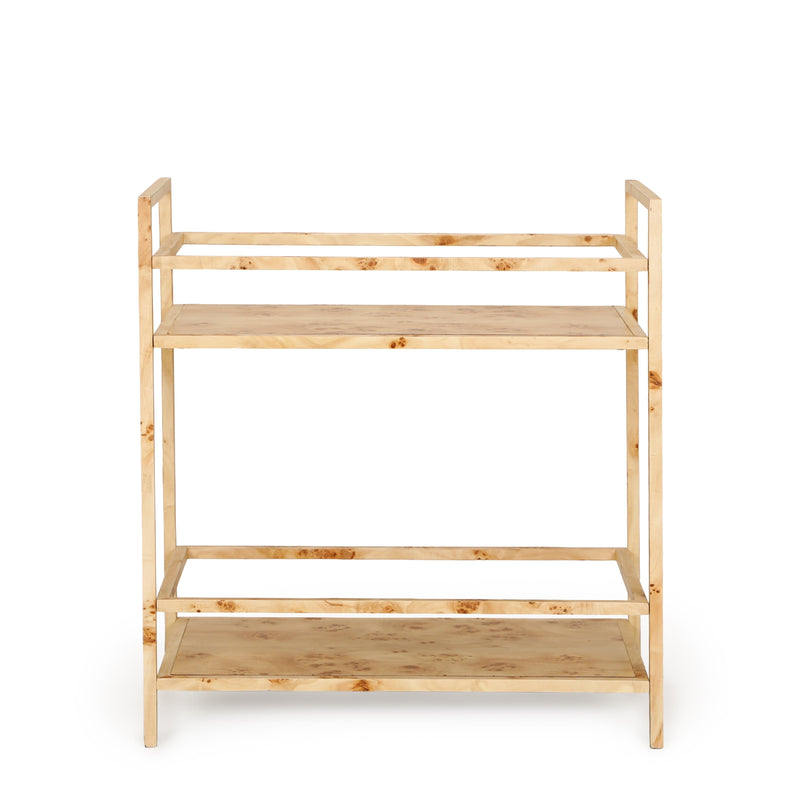 Destin Natural Burl Contract-Grade Bar Cart