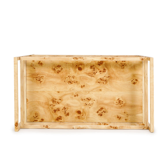 Destin Natural Burl Contract-Grade Bar Cart