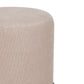 Como Burl and Saddle Brown Cotton Jute Contract-Grade Accent Stool