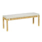 Amara Cream Linen Bench