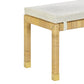 Amara Cream Linen Bench