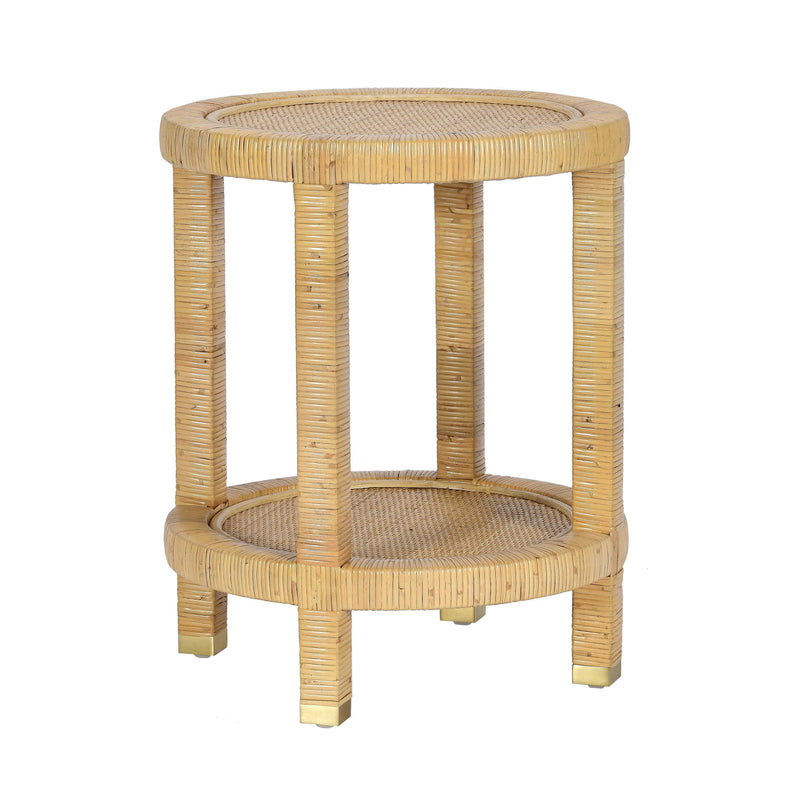 Amara Natural Rattan Side Table