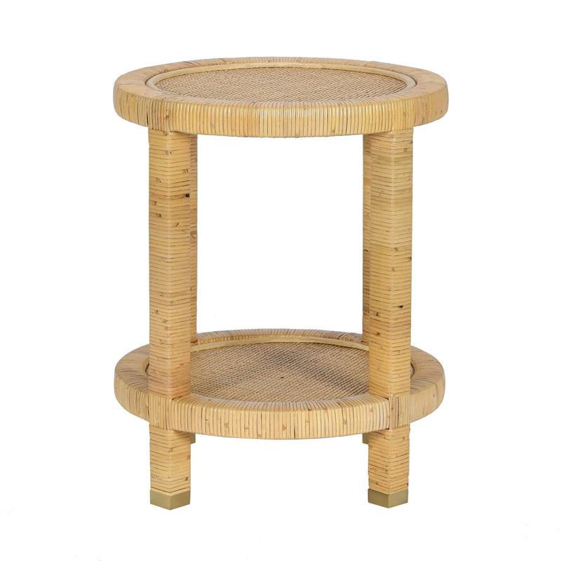 Amara Natural Rattan Side Table