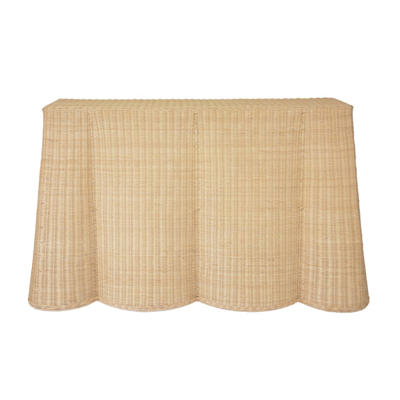Egan 55" Natural Rattan Console Table