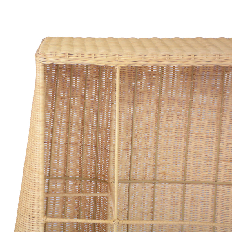 Egan 55" Natural Rattan Console Table