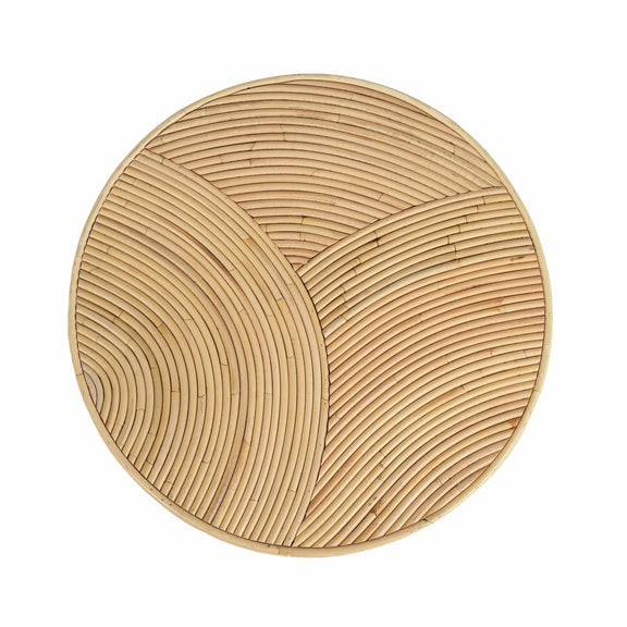 Matea Natural Rattan Arch Side Table