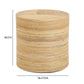 Matea Natural Rattan Arch Side Table