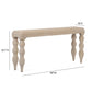 Vicky 68" Natural Woven Seagrass Console Table
