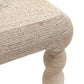 Vicky 49" Natural Woven Seagrass Rectangular Coffee Table