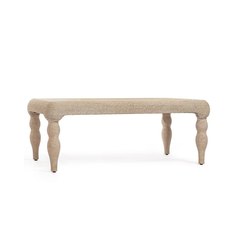 Vicky 49" Natural Woven Seagrass Rectangular Coffee Table