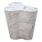 Slab Concrete Indoor/Outdoor Side Table (18"-22") - White Marble / Tall