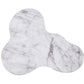 Slab Concrete Indoor/Outdoor Side Table (18"-22") - White Marble / Tall