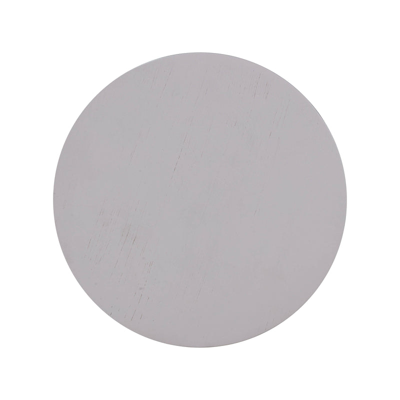 Morse White Wooden Accent Table