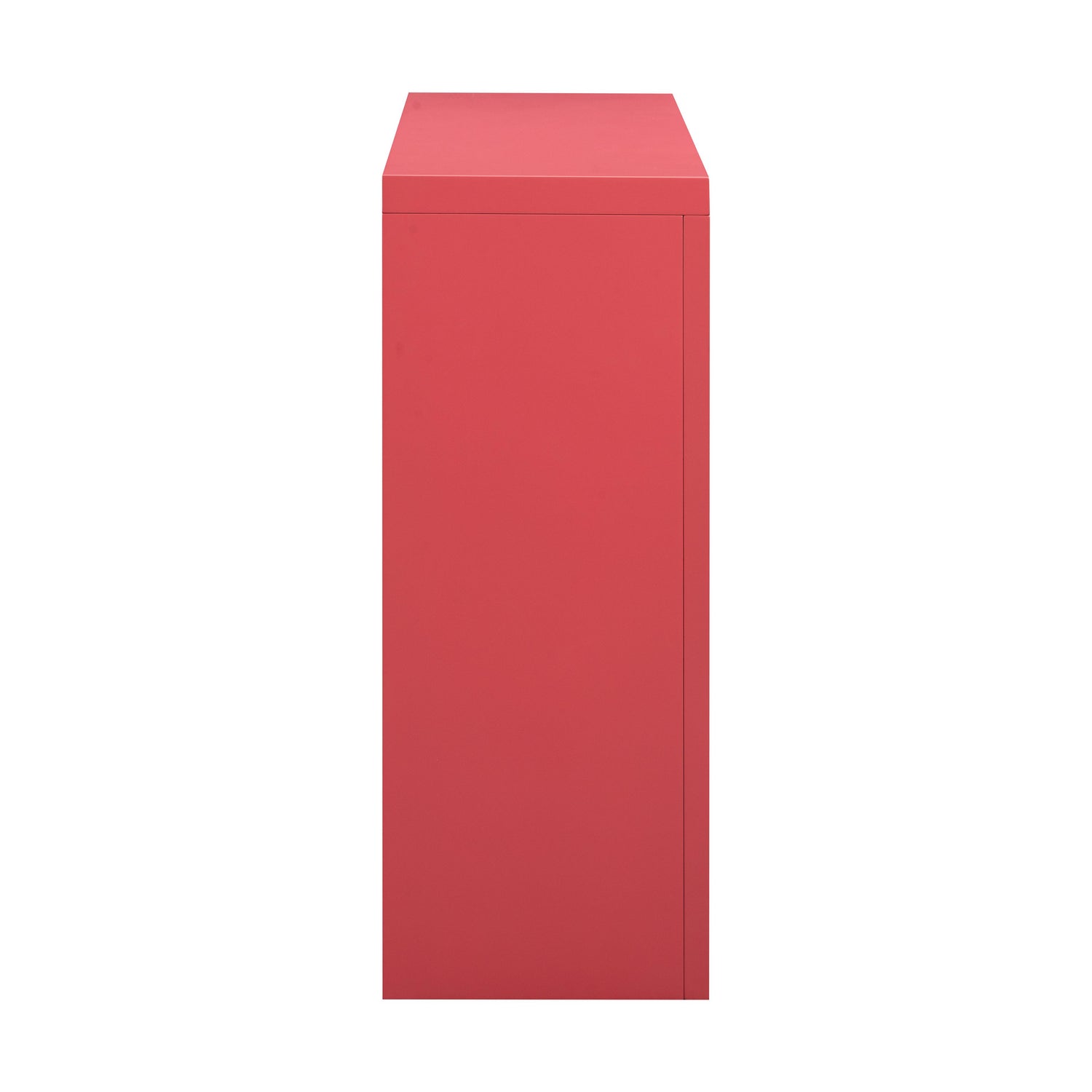 Suzie Coral Pink & Rattan Console Table