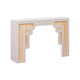 Suzie Cream & Rattan Console Table