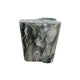 Slab Concrete Indoor/Outdoor Side Table (18"-22") - Grey Marble / Short