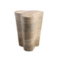 Slab Concrete Indoor/Outdoor Side Table (18"-22") - Travertine / Tall