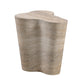 Slab Concrete Indoor/Outdoor Side Table (18"-22") - Travertine / Short