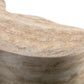 Slab Concrete Indoor/Outdoor Side Table (18"-22") - Travertine / Short