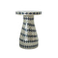Halio Cream & Blue Checkered Shell Side Table
