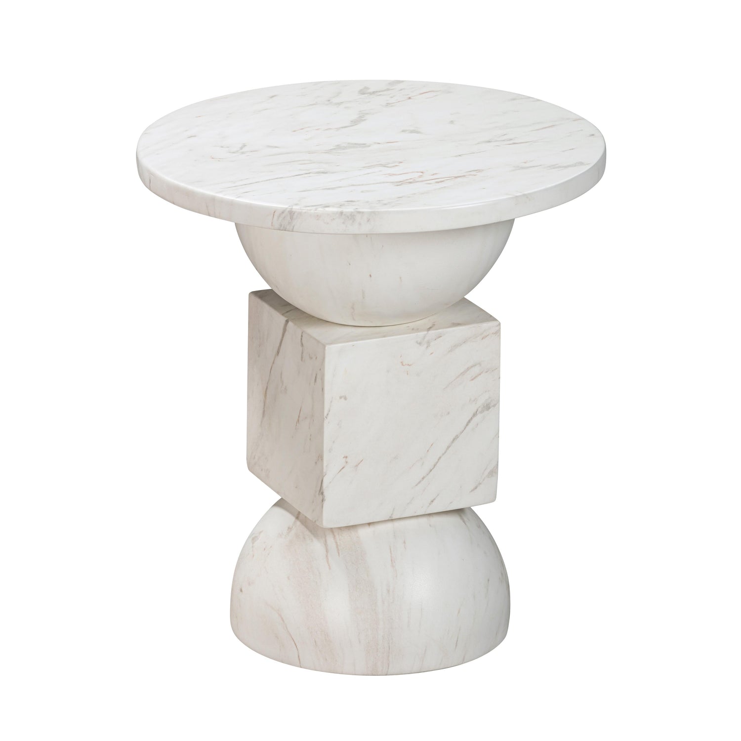 Chip Marble Print Indoor / Outdoor Side Table
