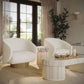Bella Cream Oval Coffee Table