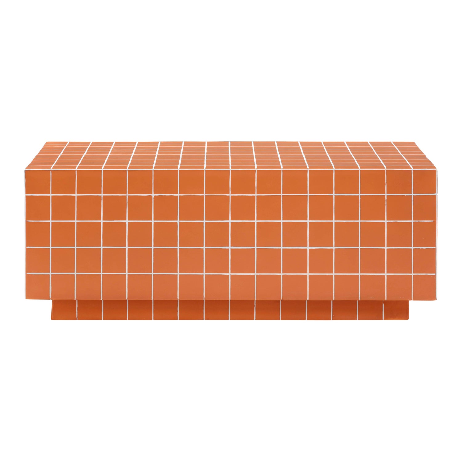 Mixie Brick Orange Tile Indoor / Outdoor Coffee Table
