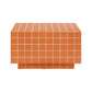 Mixie Brick Orange Tile Indoor / Outdoor Coffee Table