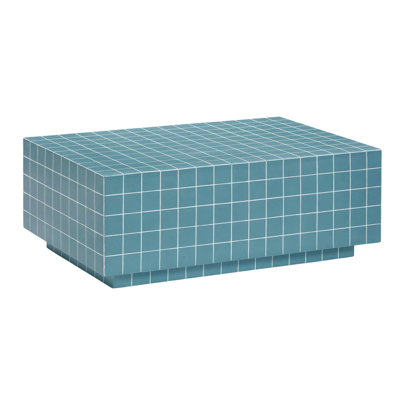 Mixie 39" Tile Indoor/Outdoor Coffee Table - Blue