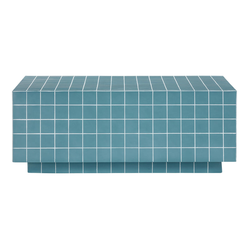 Mixie 39" Tile Indoor/Outdoor Coffee Table - Blue