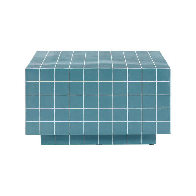 Mixie 39" Tile Indoor/Outdoor Coffee Table - Blue