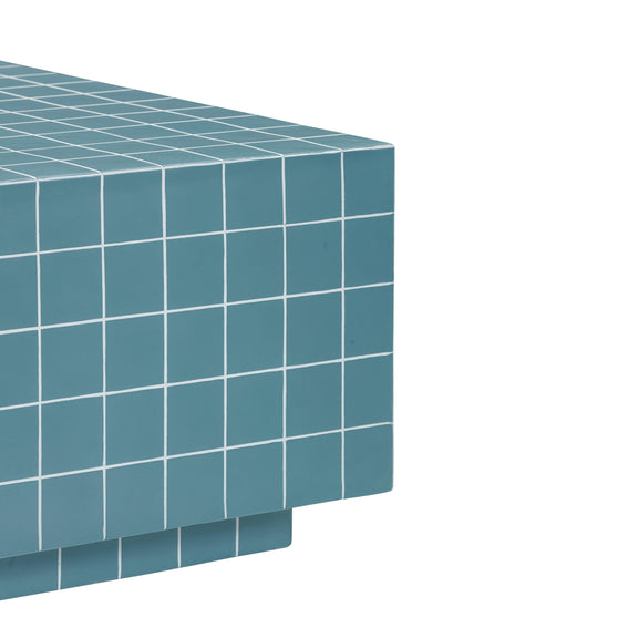 Mixie 39" Tile Indoor/Outdoor Coffee Table - Blue