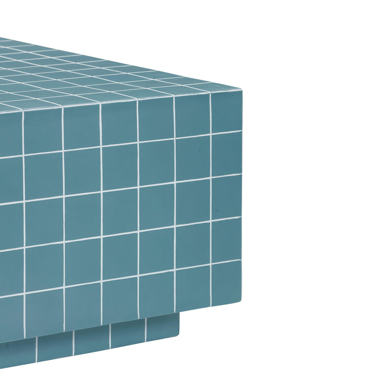Mixie 39" Tile Indoor/Outdoor Coffee Table - Blue