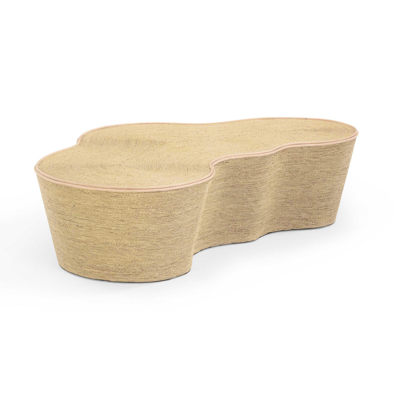 Slab Natural Seagrass Coffee Table