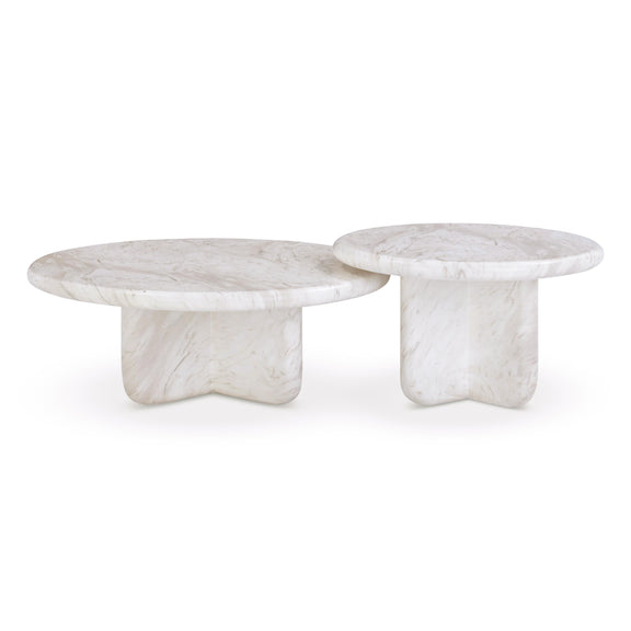 Juju Nesting Indoor/Outdoor Marble Coffee Tables