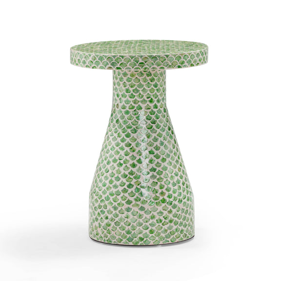 Halio Green Shell Side Table